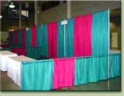 Pipe and Drape Displays Booths